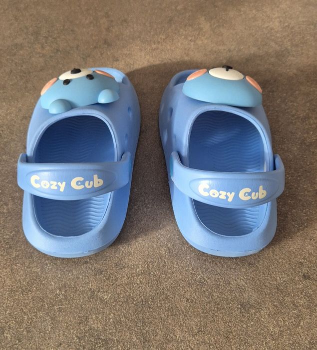 Papuci sanda slap ursulet albastru plaja casa gradina