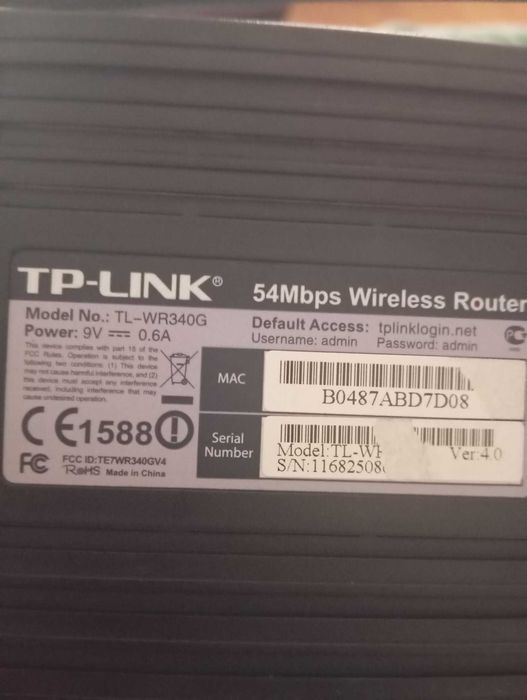 Router wireless TP-LINK TL-WR340G