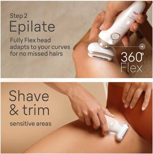 Эпилятор Braun Silk-epil 9 Flex SkinSpa 9-681 3D