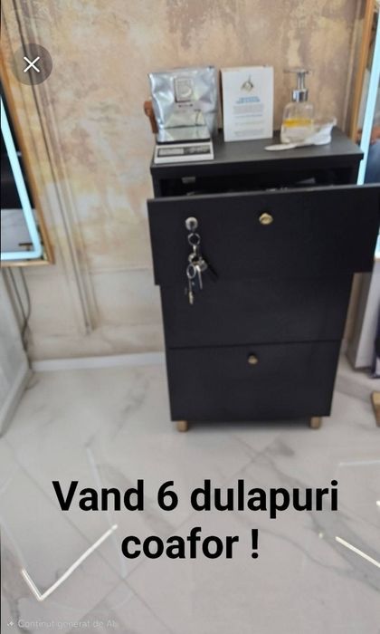 Vand dulapuri 3 sertare coafor sau ucenic