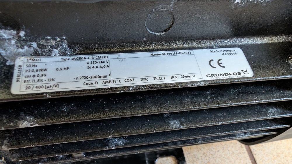 Pompă Grundfos CM5-4 (Nouă, nefolosită) – Pompă centrifugală multietajată