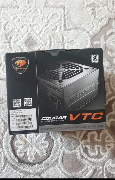 Блок питания Cougar VTC 600W (CGR BC-600) 80+