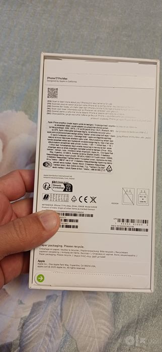 Продам IPhone 17 Pro max 256