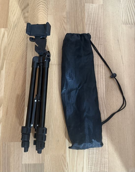 Trepied pentru telefon negru 102 cm
