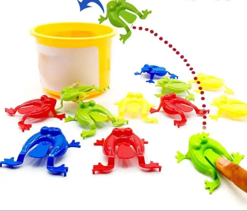 Лягушки попрыгушки разноцветные.