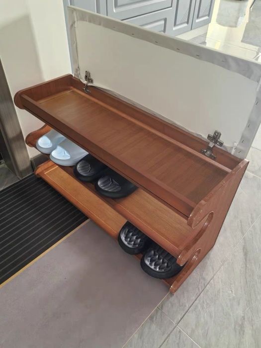 Полка для обуви с пуфиком