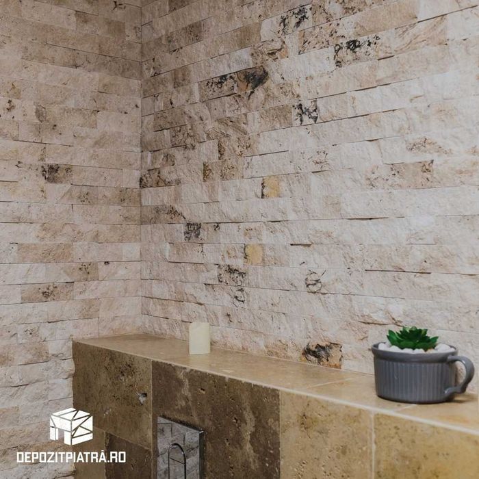 Piara Decorativa si Travertin