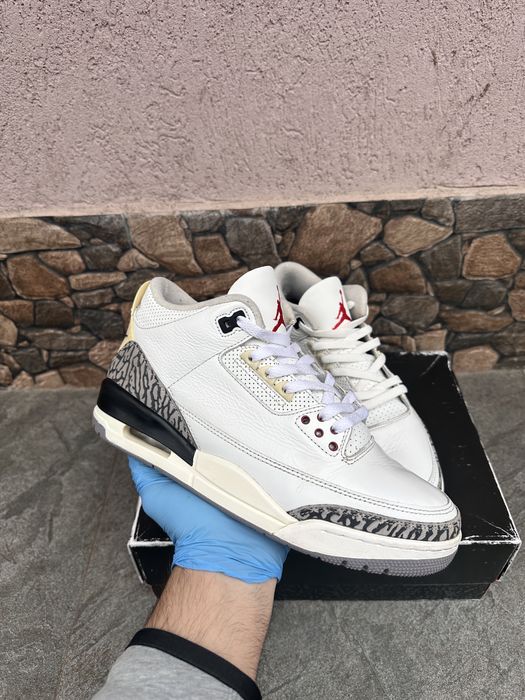 Jordan 3 White cement