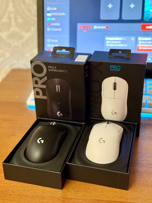 Мышки Logitech G PRO X Superlight 2 и Superlight 1