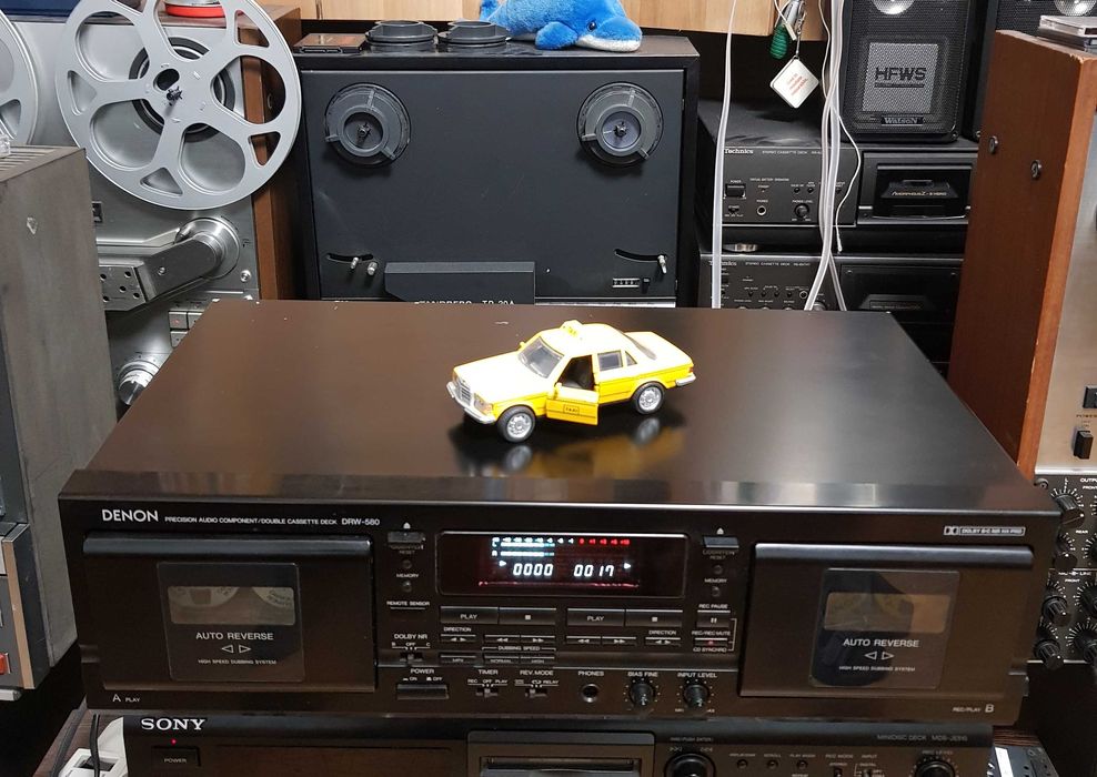 Casetofon Deck Stereo Vintage DENON DRW 580 BLACK (Made in Japan)