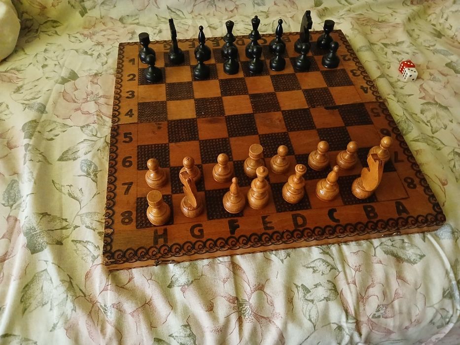 Ша х дъска и за табла среден размер