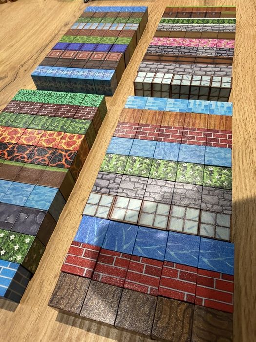 Комплект магнитни кубчета Майнкрафт Minecraft 100 броя с кутия