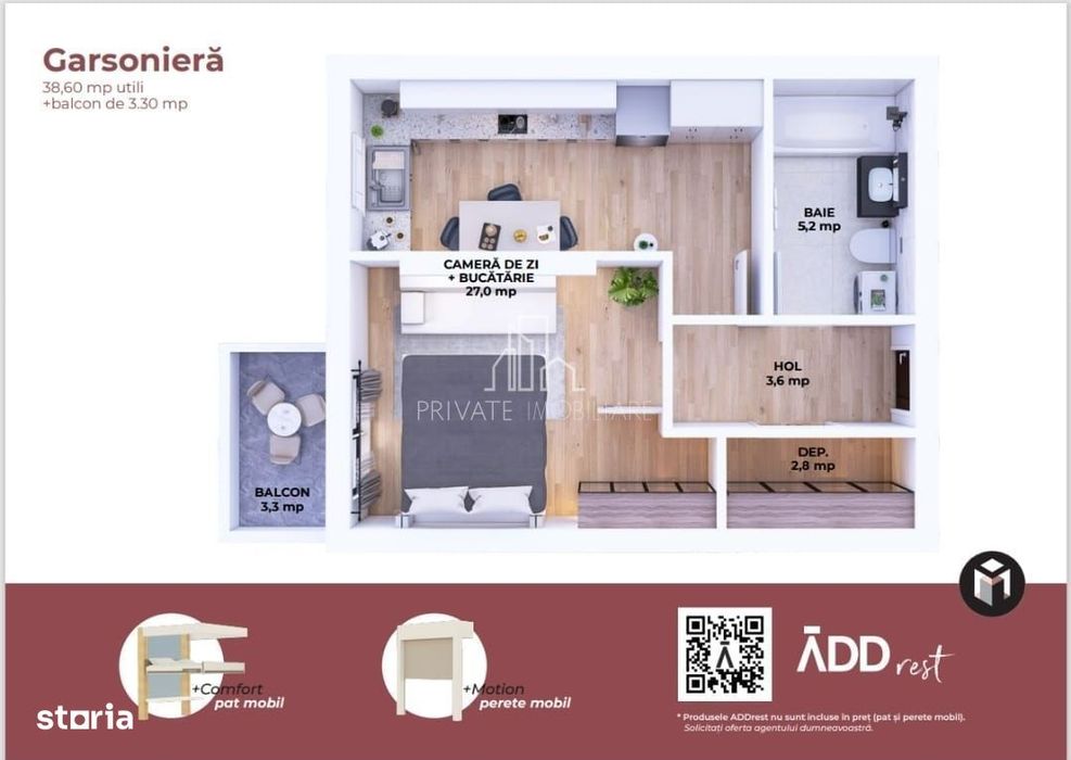 Apartament 2 camere, Maurer, Sighisoara