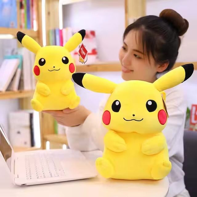 Плюшена играчка Pikachu Pokemon, Жълт, 30 см