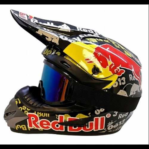 Каска Red Bull Крос Мотор/Скутер/Бъги/Вело/АТВ-+ очила -32153