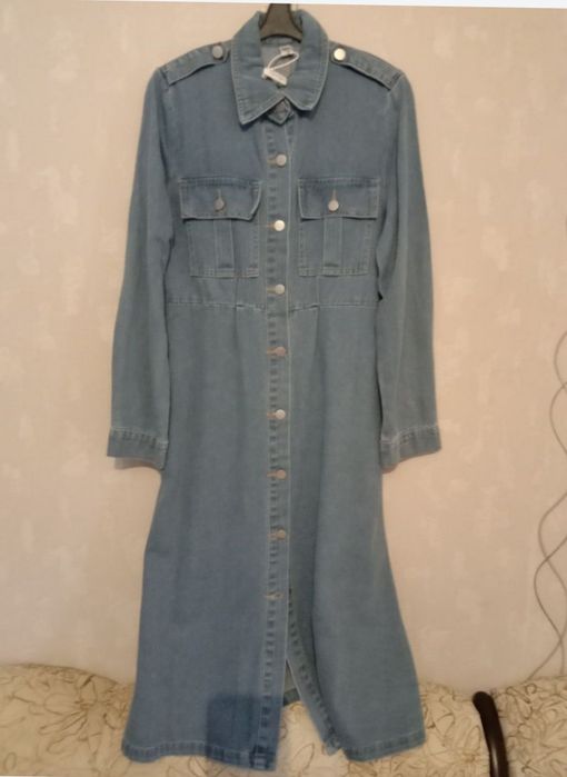 Джинсовое платье и комбинезон