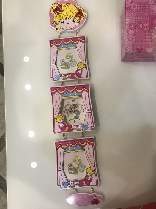 Фото рамка + часы для девочки