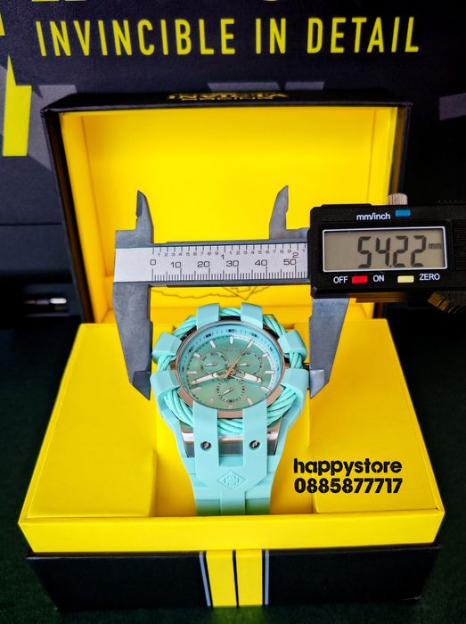 INVICTA Bolt Shock Turquoise 54 mm, Инвикта нов ръчен часовник