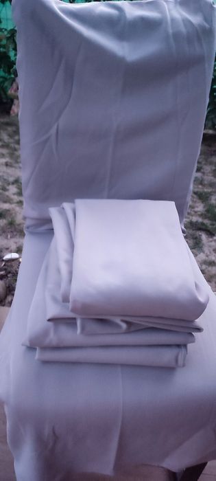 Set 6 huse scaune, universale, gri antracit, noi, benzi elastice