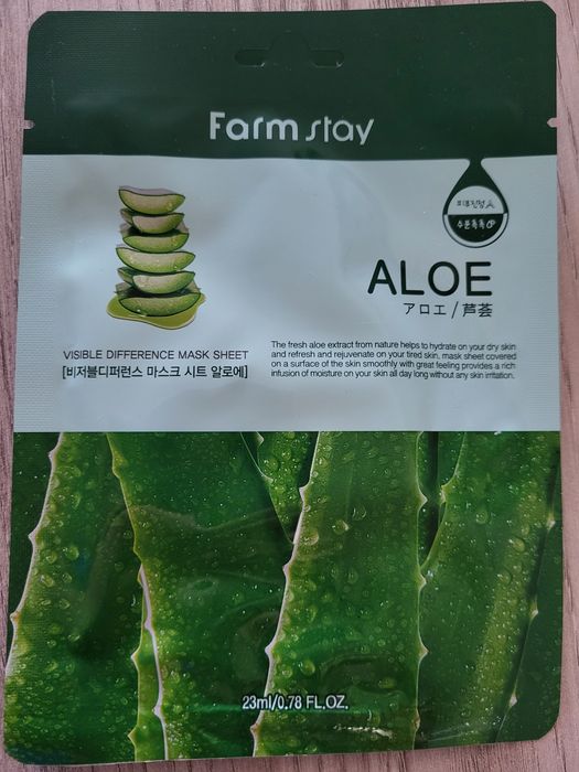 Маски алое и огурец для лица Farmstay и франц Garnier женски