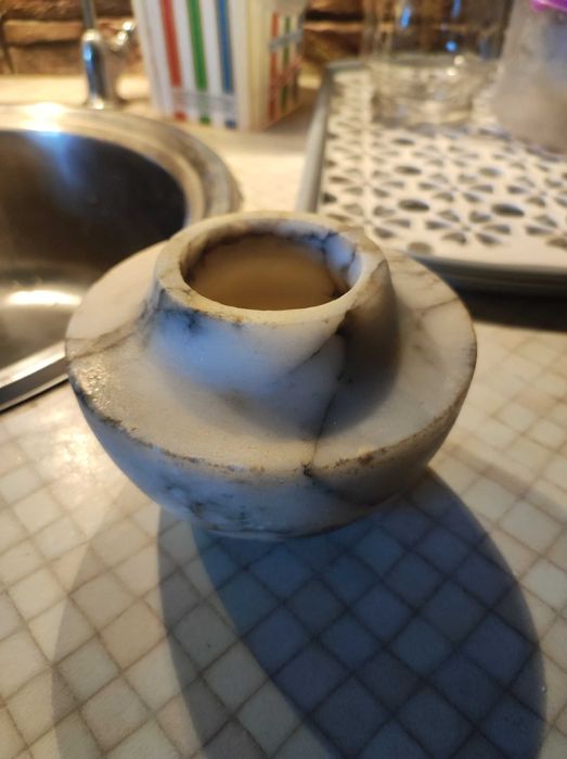 Подсвечник из металла стекла