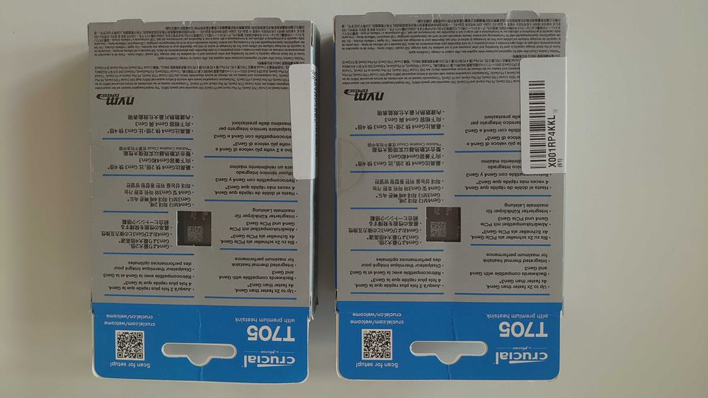 Crucial T705 4TB PCIe Gen5 NVMe M.2 SSD with heatsink 14100 MB/s