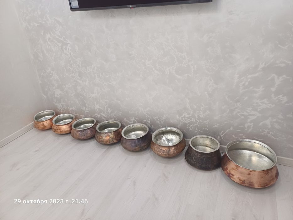 Мис казонлар кадимий Медний казан антикварний