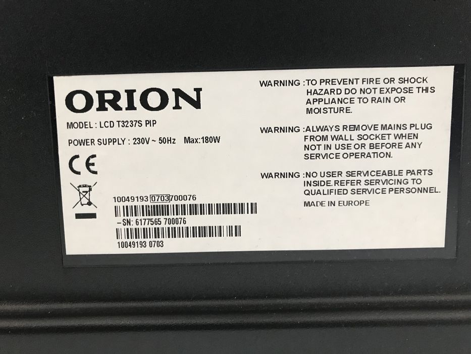 Tv Orion LCD 81 cm.