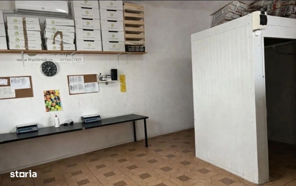 Spatiu comercial 80 mp curte 100 mp trifazic central depozit atelier