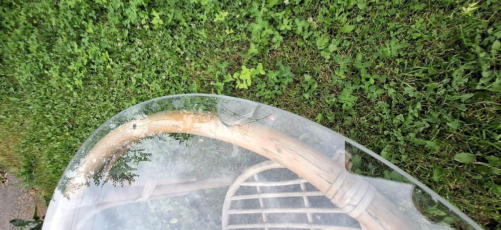 Столик ротанговый стеклянный