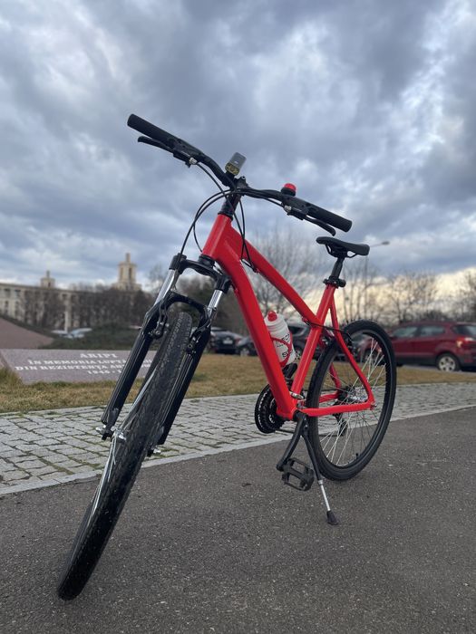 Bicicleta MTB roz neon