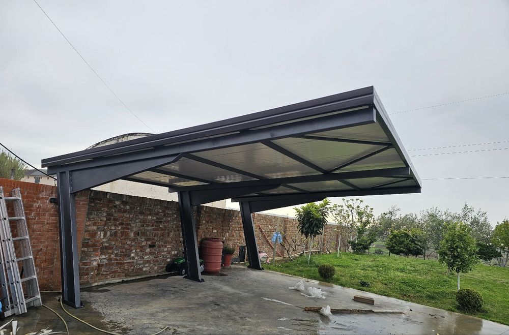 Structura metalica carport/ carport fotovoltaic/ copertina auto
