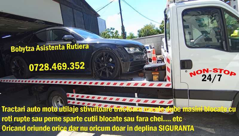 Platforma hidraulica tractari auto dube utilaje stivuitoare nacele