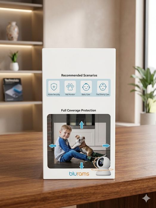 Set 2 Camere Supraveghere Blurams Dome Flare 2-in-1, Rezoluție 2K, Smart Tracking | Transport Inclus