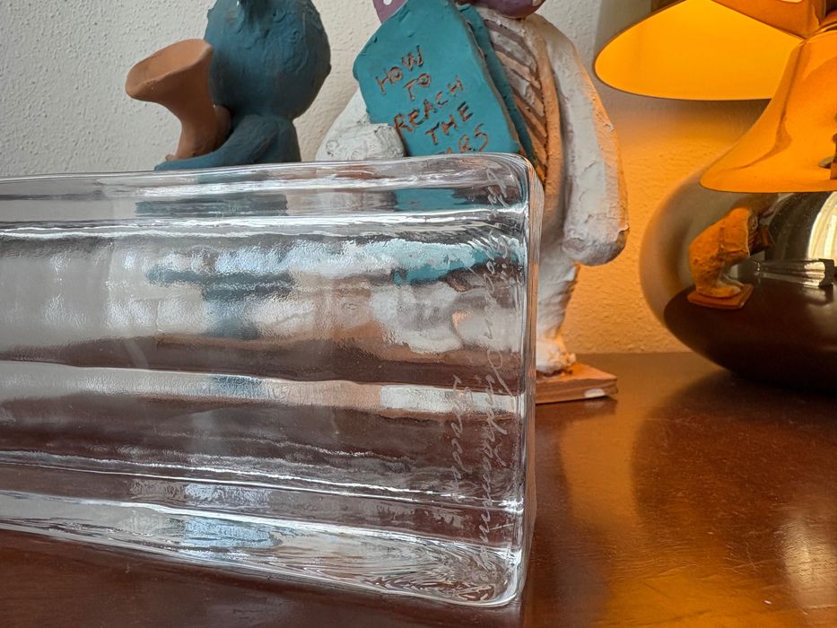 Suport pixuri/creioane Lindshammar ICEGLAS semnat Christen Sjögren