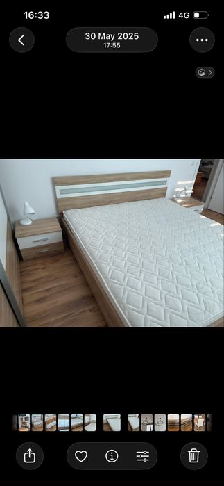 Спалня 180х200 и 2 нощни шкафчета