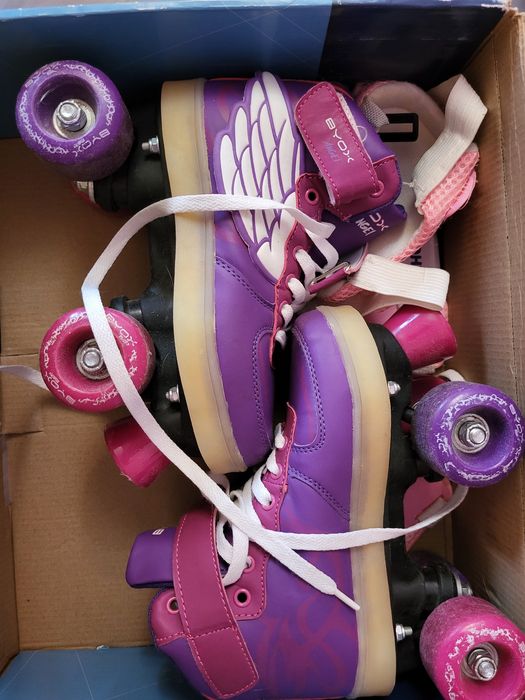 Кънки тип ролери Biox Angel  светещи