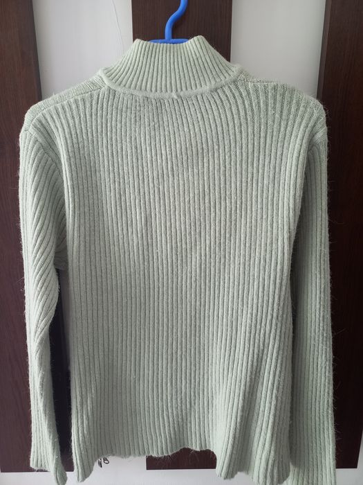 Pulovar subtire dama cu fermoar marime 46 - 48 XL