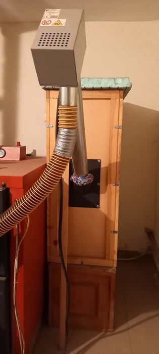 Котел Виадрус с горелка ,шнек и бункер за пелети 35kw