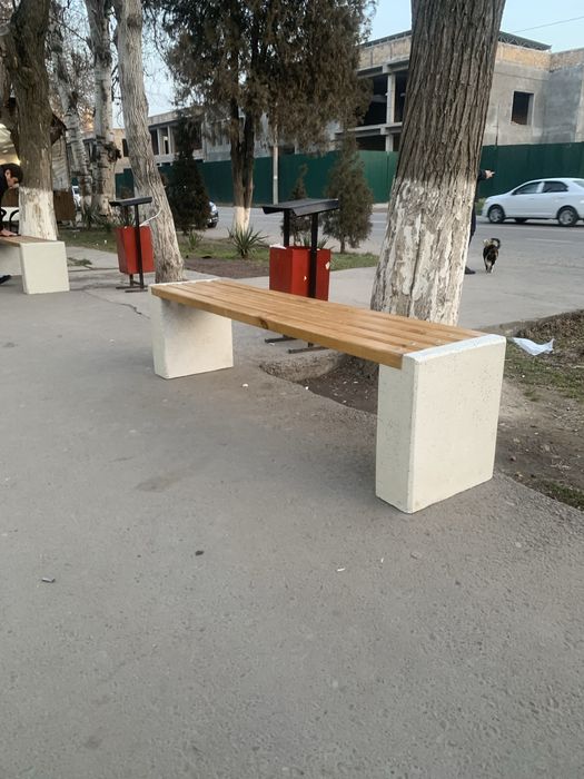 Бетонные скамейки,Скамейки бетонные без спинки со спинкой с красивыми