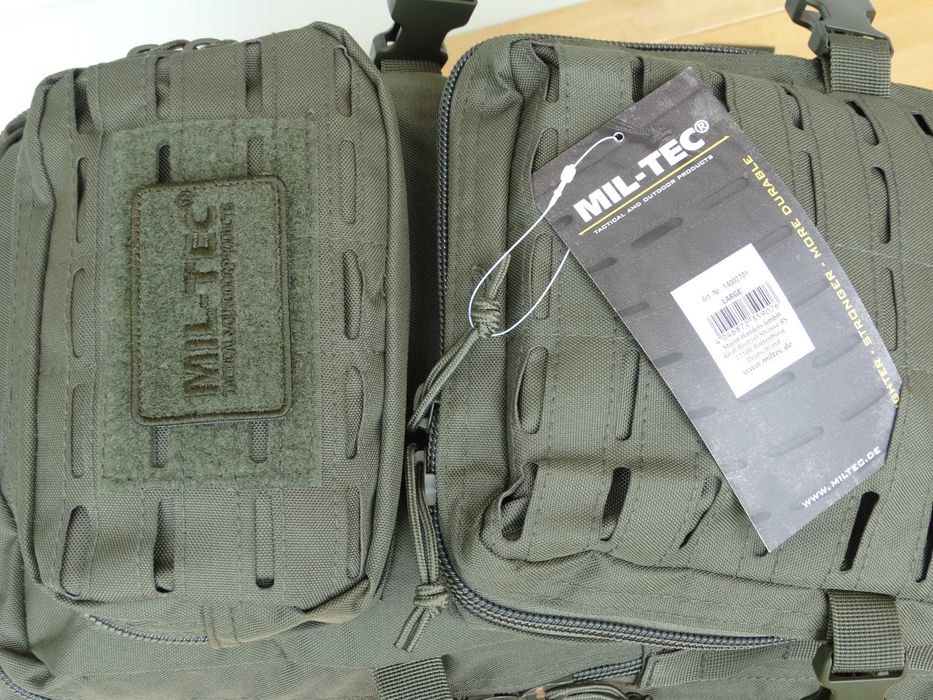 MIL-TEC Rucsac Laser Tag - Ghiozdan Rezistent Tactic Miltec pentru Vanatoare Pescuit Camping Munte Munca Armata - Marime 36 Litri Oliv - SKU 14002701