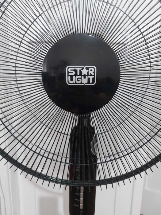 Ventilator cu picior Star-Light FTBB-60W, 60W, 40 cm diametru, Telecomanda, Timer, Negru