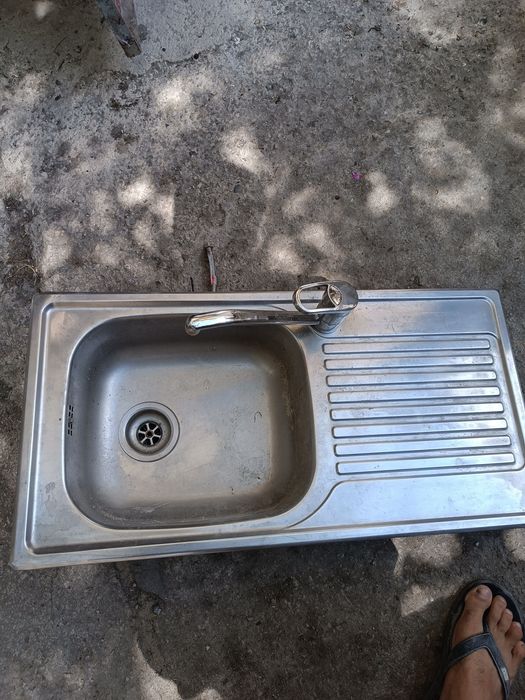 Неръждаема мивка blanco+смесител