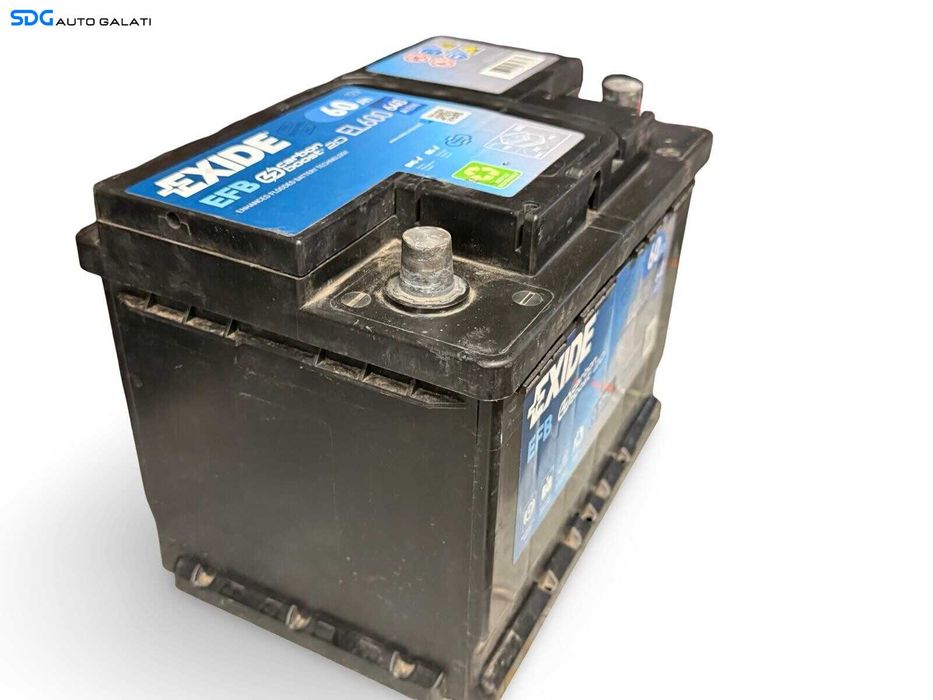 Baterie Acumulator Auto 60AH 640A Start Stop EFB EXIDE EL600 Volkswagen Audi Seat Skoda Ford Opel Toyota BMW Mercedes Renault Peugeot Dacia [LR2509]
