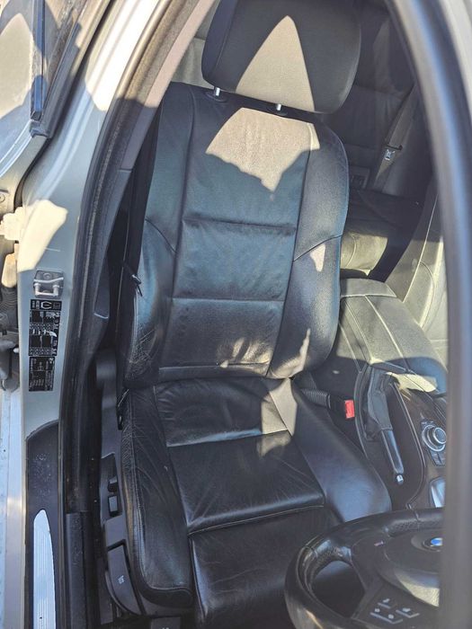 Черно кожено рекаро с подгрев на предни и задни седалки БМВ Е61 фейс