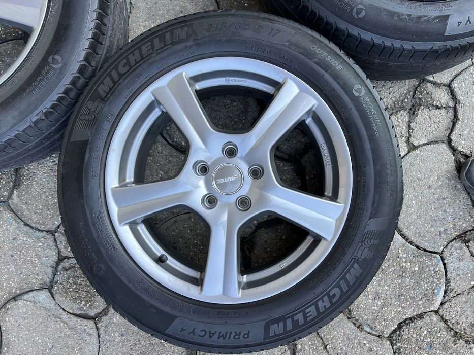 Jante aliaj 5x112mm, anvelope vara 215/60 R17, VW Tiguan, Audi Q3, Seat, Skoda