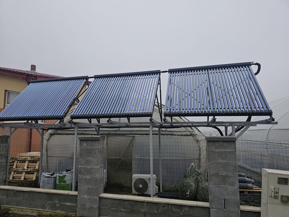 Panouri solare apa calda +puffer 2000l cu 1 serpentina