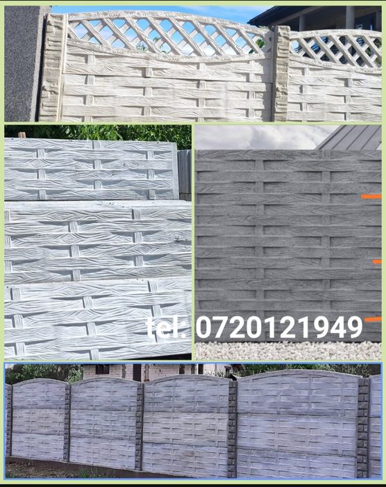 GARDURI din placi  beton armat.Montaj la cerere.Transport în  tara.