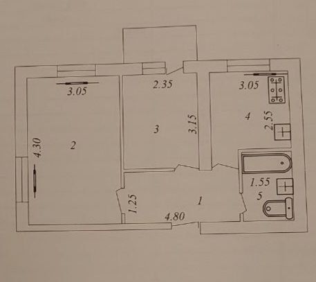 Ц1 Консерватория 2/4/5  42м²