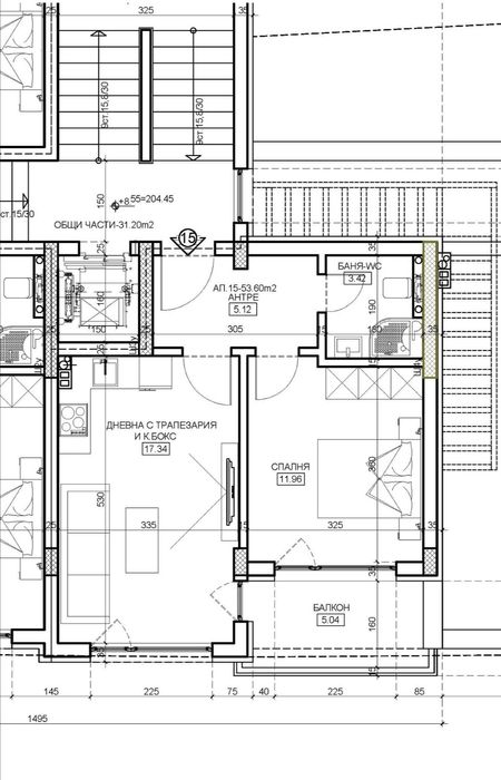 Продава се Двустаен апартамент в Търговище, Център - 62 кв.м за 1193 €/кв.м - Снимка #16